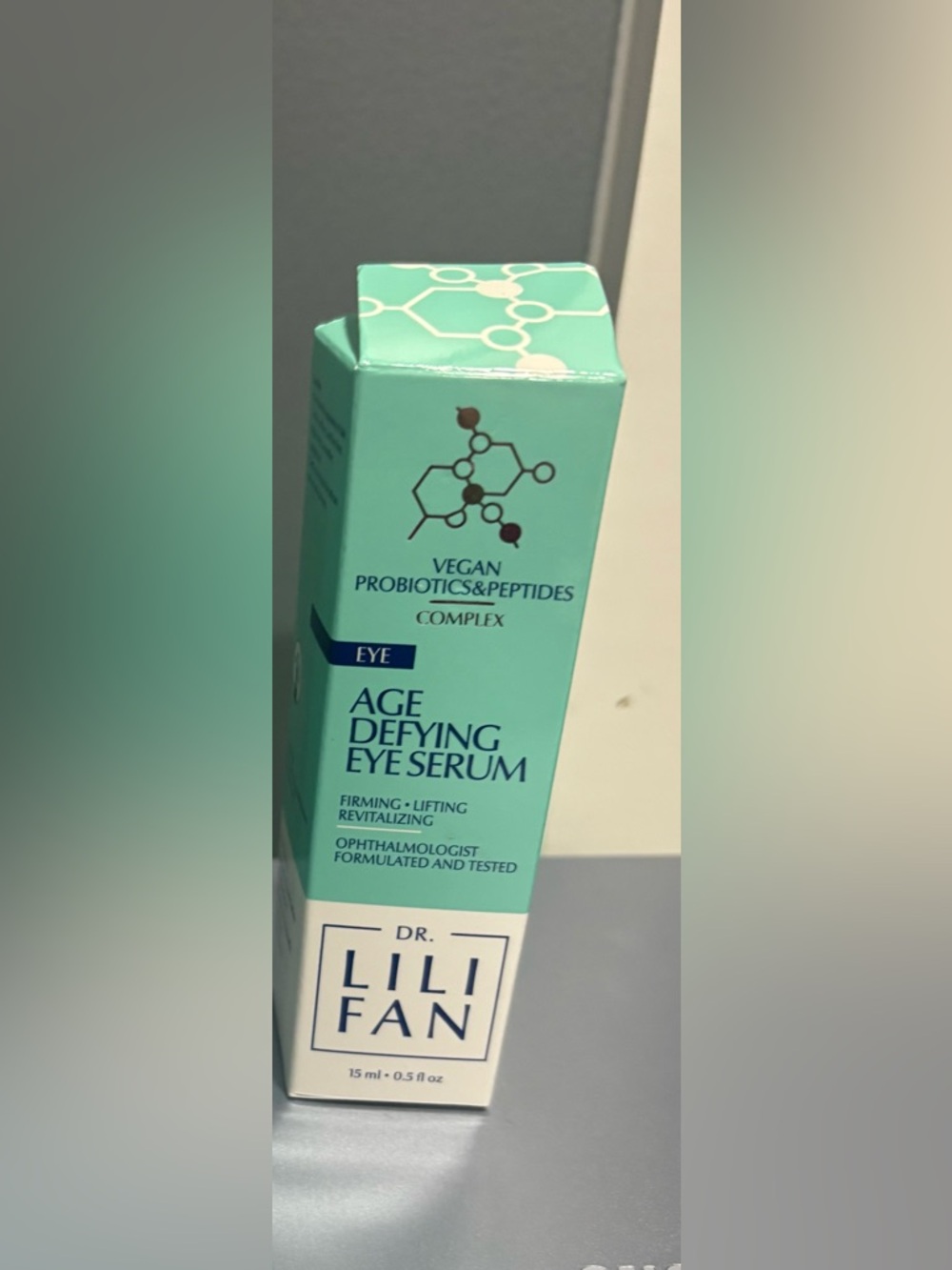 Age Defying Eye Serum - Vegan Probiotics & Peptides (Mint Green)